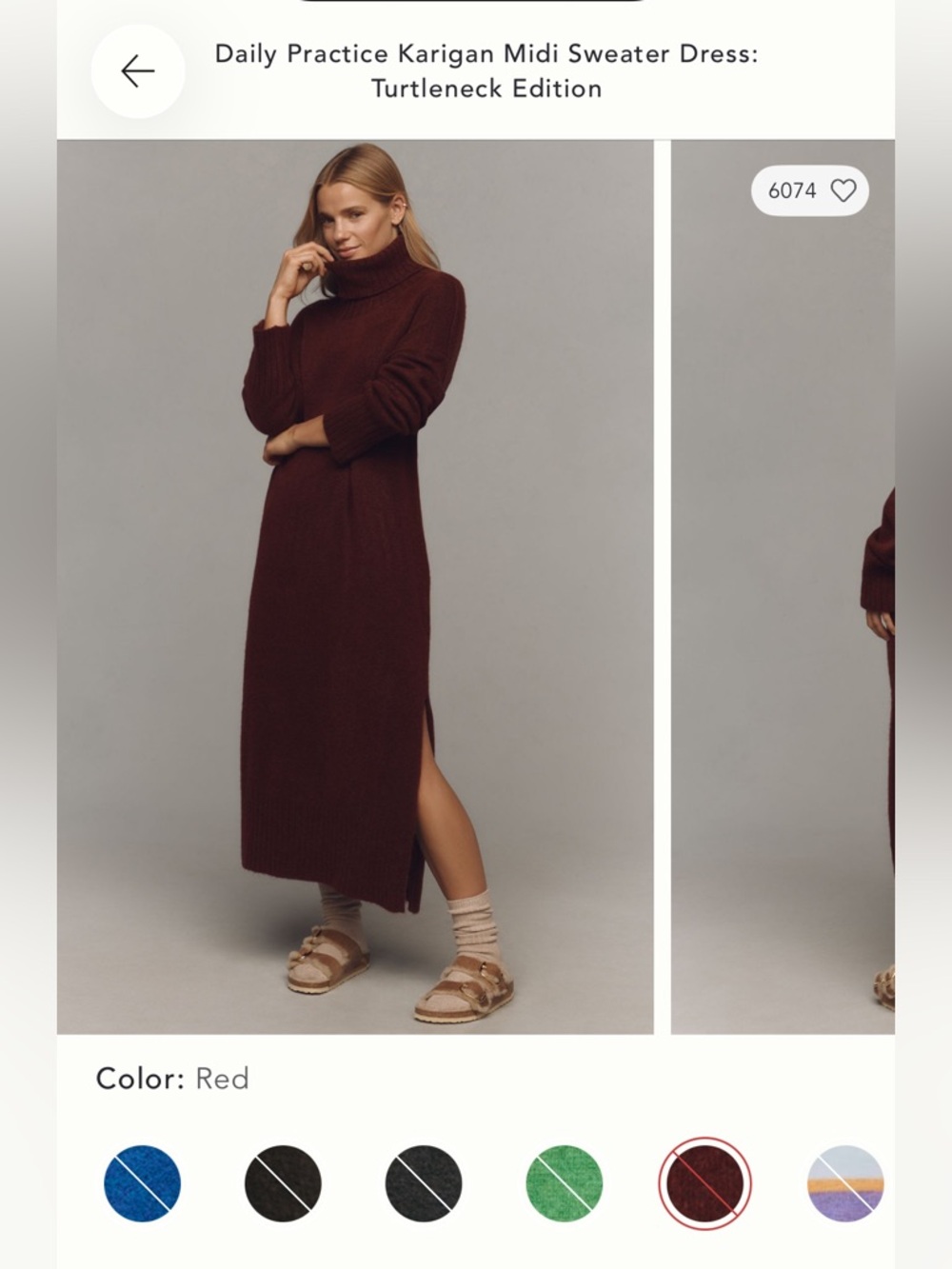 Anthropologie Daily Practice Karigan Midi Sweater Dress: Turtleneck Edition